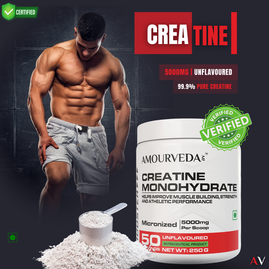 Amourveda Micronized Creatine Monohydrate | Unflavored